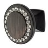 Wisdom Stone Isabel Cabinet Knob, 1-1/4 in dia., Oil Rubbed Bronze with Clear Crystals 4211ORB-C